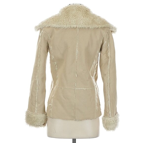 Vintage Y2K Rip Curl Faux Shearling Jacket | Penny Lane Boho Grunge Fairycore S - Picture 6 of 8